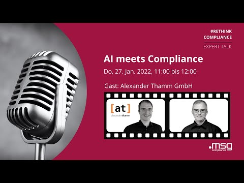 "AI meets Compliance" | Gast: Alexander Thamm GmbH