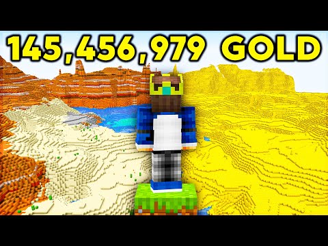 I BUILD THE GOLD BIOME in Minecraft Hardcore (Hindi)