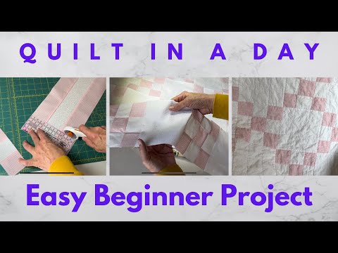 Make A Baby Quilt In A Weekend  Straight Line Sewing So Easy #sewing #quilt #crafts
