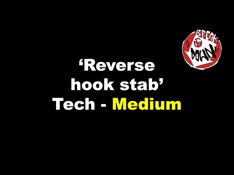 Reverse hook stab tech.