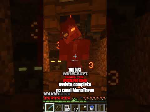 EU PASSEI 100 DIAS APOCALIPSE ZUMBI NO MINECRAFT HARDCORE #shorts #minecraft #minecrafthardcore