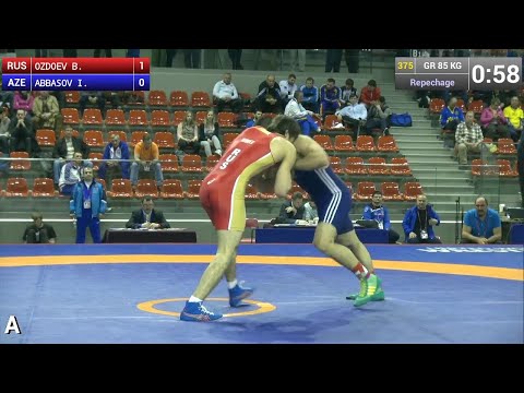 Repechage GR - 85 kg: Islam ABBASOV (AZE) df. Bekkhan OZDOEV (RUS), 2-2