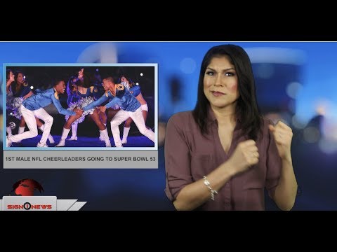 1st male cheerleaders going to Super Bowl 53 (ASL - 1.25.19)