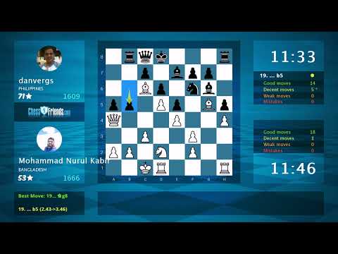 Chess Game Analysis: Mohammad Nurul Kabir - danvergs, 1-0 (By ChessFriends.com)