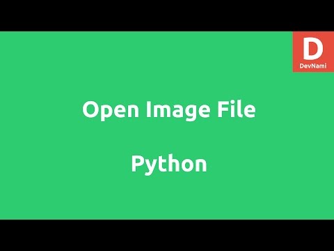 Open Image file using Python Script