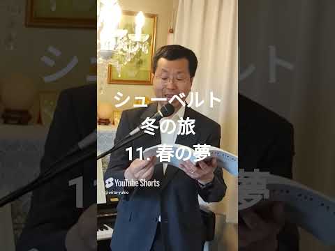 経営学科 #シューベルト 「11. 春の夢」 #冬の旅  #日本語カバー  #織田幸男 (テノール) Frühlingstraum