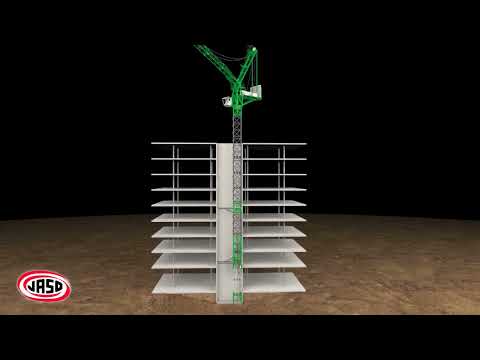 JASO Tower Cranes - Lift Shaft Climbing System