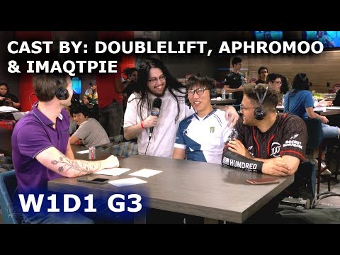 DoubleLift, Aphromoo & Imaqtpie cast Clutch Gaming vs Cloud 9 | W1D1 S8 NA LCS Summer 2018