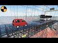 Cars Driving Across A Glass Bridge BeamNG Drive