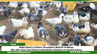 Naibu Waziri wa Kilimo, Mhe. Dkt. Salum Soud Hamed awatembelea wakulima na wafugaji Unguja.