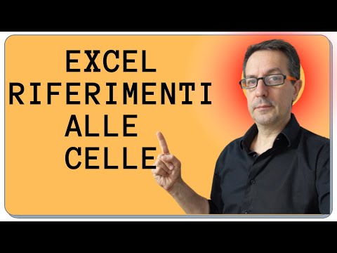 Excel i riferimenti alle celle