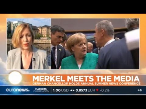 Merkel Meets The Media: German Chancellor holds annual summer news conference