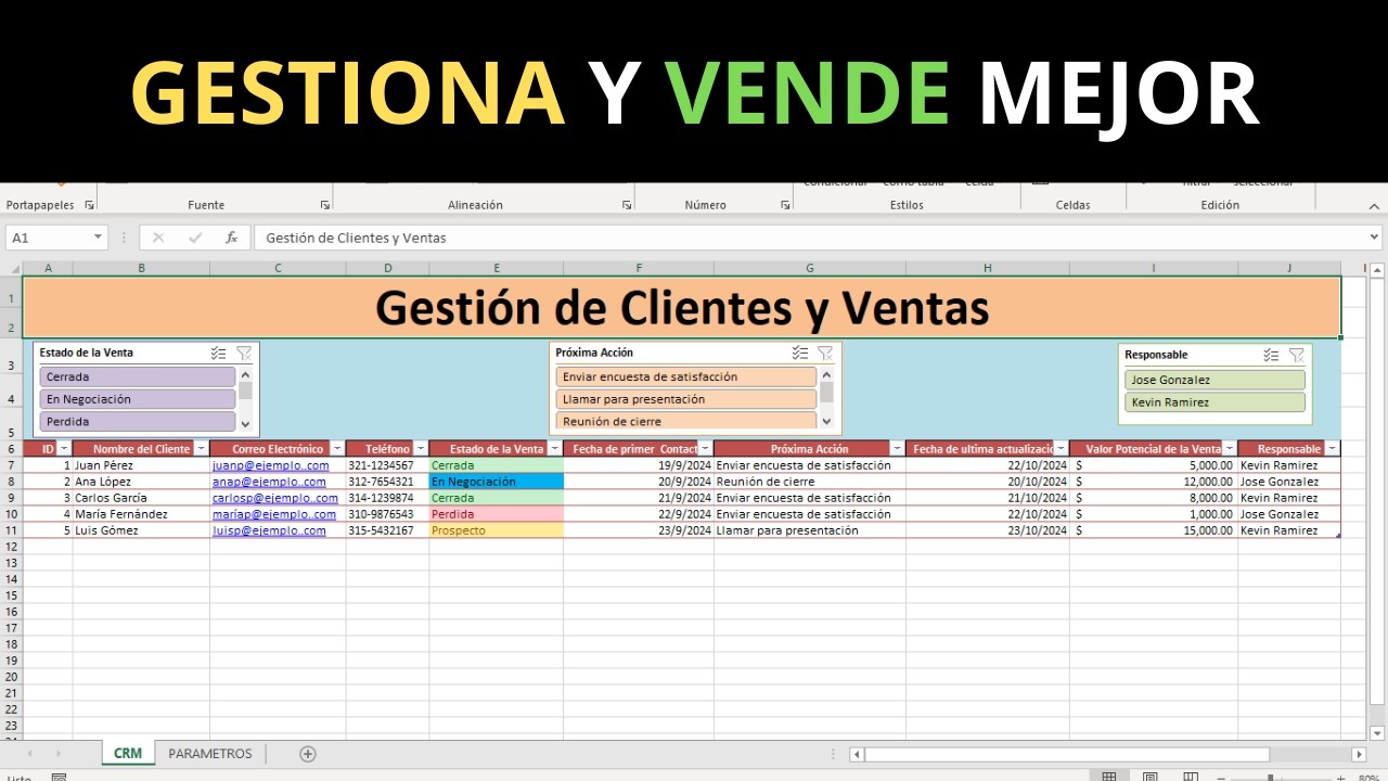 Cómo Hacer un CRM en Excel para Gestión de Clientes y Ventas 🚀