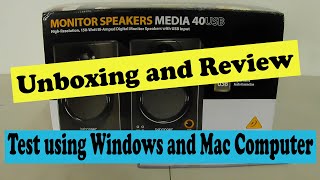Video thumbnail for Behringer Media 40USB Unboxing and review by LAN's DiyToPro