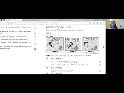 English first Additional language (visual literacy: Cartoon )