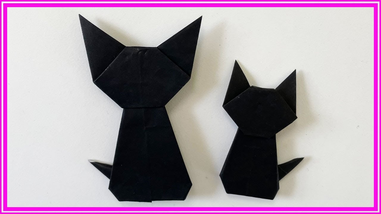 「黒猫」の折り方【簡単で可愛い】【字幕解説あり】