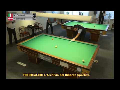 GUALEMI vs LYSGAARD  Torneo Internazionale di Biliardo IKAST 2018 @TREDICALCIO