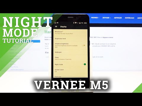 How to Start Using Night Mode on VERNEE M5 - Switch to Night Light