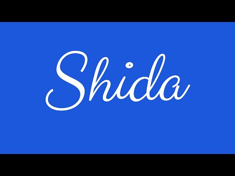 ✎ Shida ✎ English Cursive Handwriting Tutorial