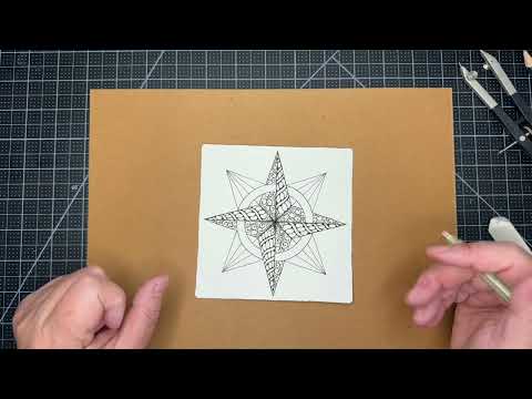 Compass Rose Template - Zentangle