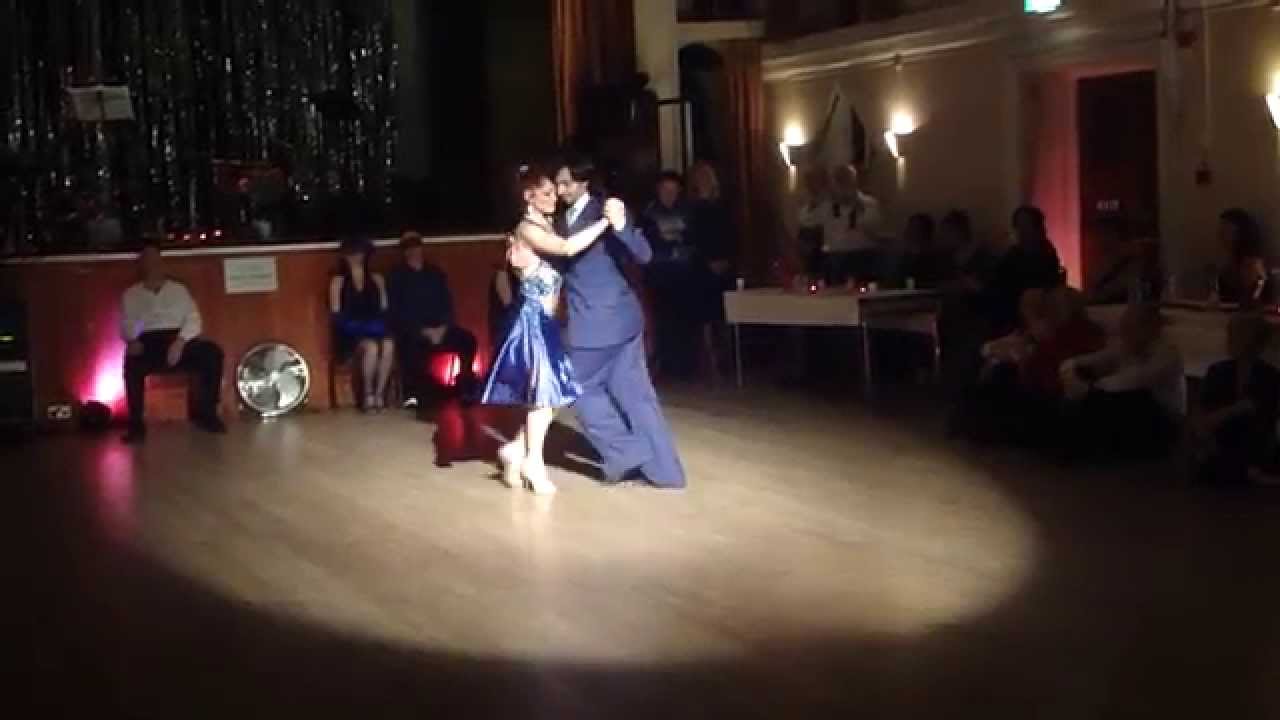 Adriano Mauriello & Alexandra Wood perform (3 of 3) at TangobootCamp UK Valentines Festival Feb 2014