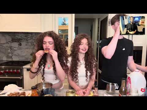 Uncle Eian reacting to Kalogeras Sisters We Almost PASS OUT from Spicy Wings