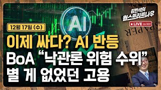 [김현석의 월스트리트나우-12월17일] 이제 싸다? AI 반등..BoA "낙관론 위험 수위", 별 게 없었던…