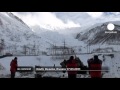 Russian soldiers create avalanche by firing artillery ...