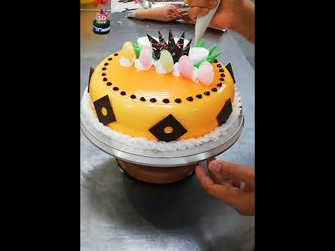 orenge color cake short mirror glaze cake recipe 21//22