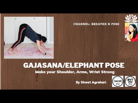 Gajasana | Elephant Pose | For Strong Shoulder, Arms & Leg | Breathe n Pose with Shwet
