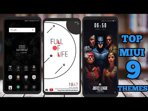 Top miui 9 third party themes | top miui 9 themes 2018 Video