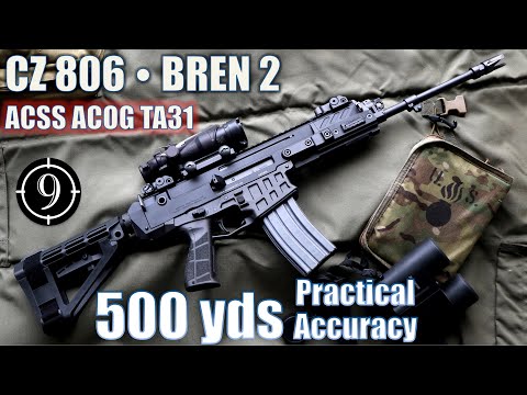 CZ 806 • BREN 2 bis 500 Yards: Praktische Genauigkeit mit ACSS ACOG TA31