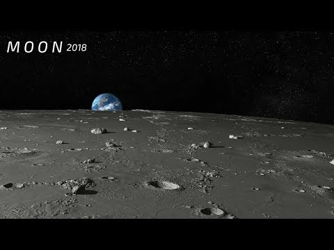 Moon - Close Up View - Real Sound. HD