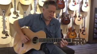 Video thumbnail for Taylor 412CE-N Western Red Cedar Nylon Acoustic Electric by Rainbow Guitars