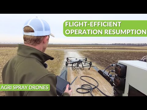 Flight-Efficient Operation Resumption | DJI Agras T40 | Agri Spray Drones