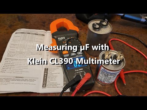 Klein CL390 Multimeter - reading microfarads