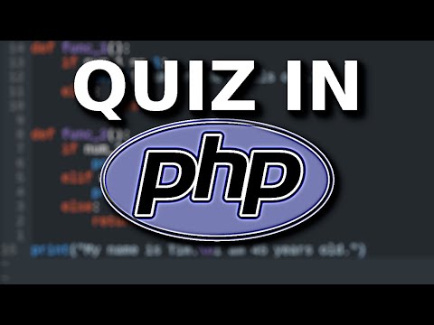 Making a quiz in PHP