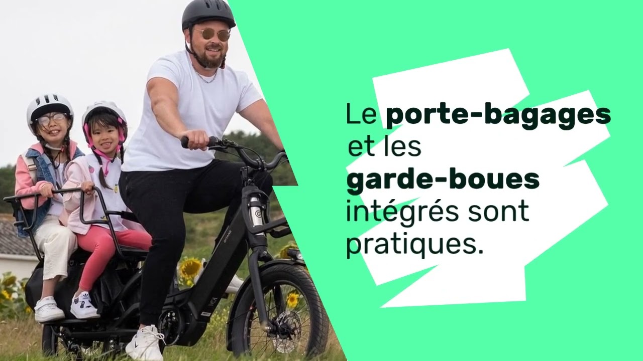 Vélo cargo électrique longtail - Taille unique