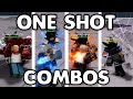 ONE SHOT COMBOS FOR EVERY CHARACTER in The Strongest Battlegrounds!