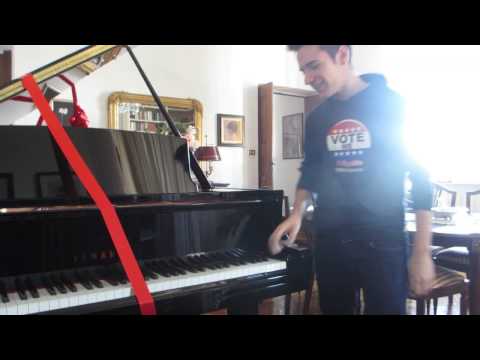 New Yamaha C3X Grand Piano unexpected gift candid camera .