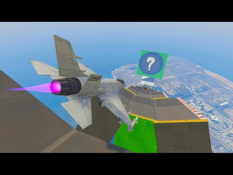 IMPOSSIBLE SECRET MEGA RAMP!! GO DOWN WITH A PLANE! - GTA V ONLINE