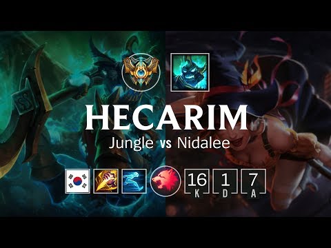 Hecarim Jungle vs Nidalee - KR Challenger Patch 8.22
