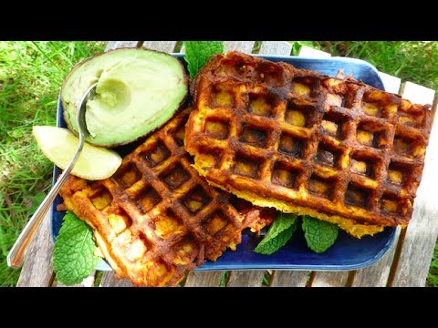 Våfflor på sötpotatis - glutenfria