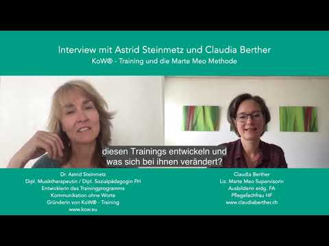 Begegnung - ohne Worte : wie geht das? Interview mit Dr. Astrid Steinmetz und Claudia Berther