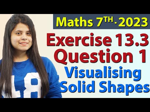 Q 1, Ex 13.3 - Visualising Solid Shapes, Chapter 13, Maths Class 7th - NCERT, New Syllabus 2023 CBSE