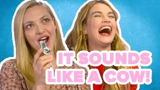 Mamma Mia 2's Amanda Seyfried &amp; Lily James Play ABBA Songs On A Kazoo | Most Impossible Quiz