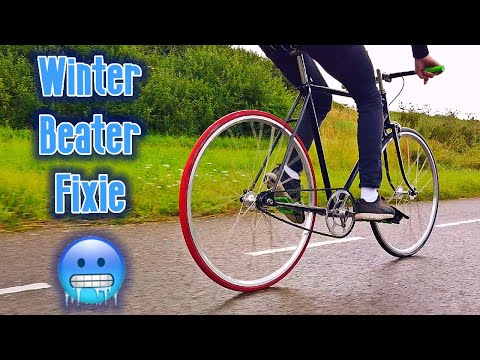 Building up a winter beater fixie (relaxing build)