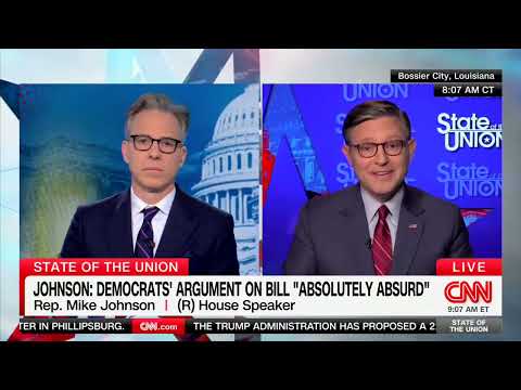 Speaker Johnson Joins Jake Tapper on CNN’s State of the Union