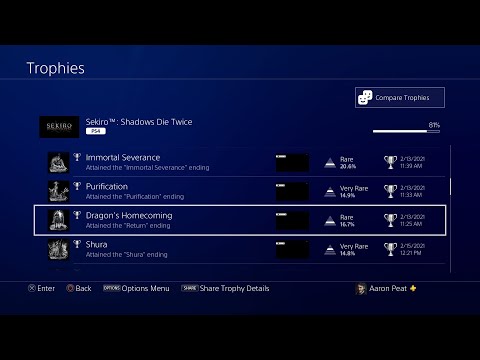 Sekiro - All Ending Cutscenes: Dragon's Homecoming, Purification, Immortal Severance and Shura