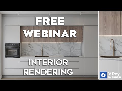 Create Kitchen Visualization in V-Ray for SketchUp | Interior Rendering Tutorial | For Beginners